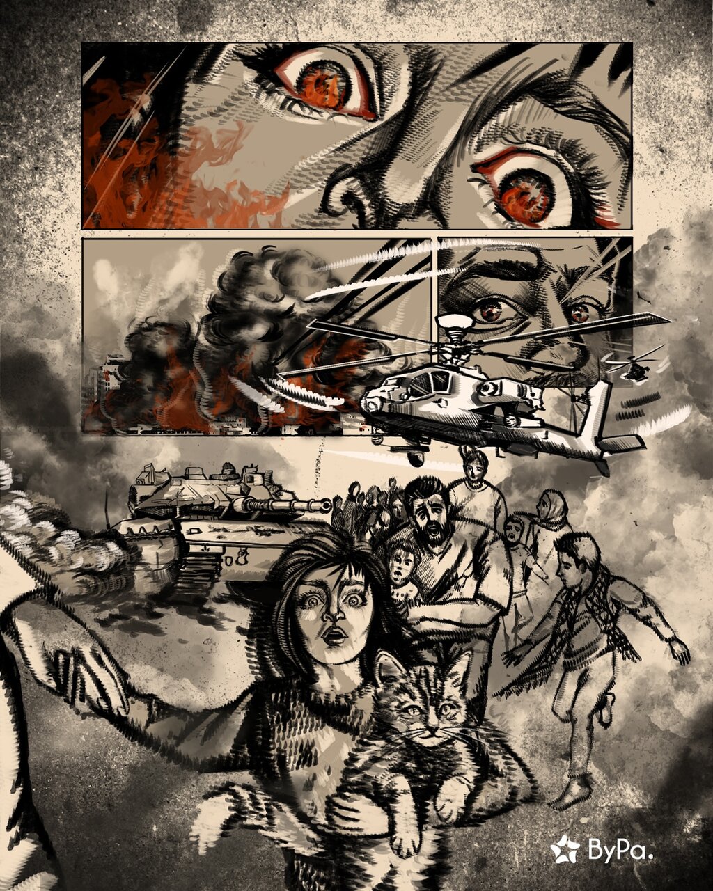 نقاشی که صحنه شهادتش آخرین خودنگارهاش شد