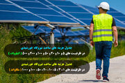 جدول هزینه ساخت نیروگاه خورشیدی (5 و 100 کیلووات)(1 و 10 مگاوات)