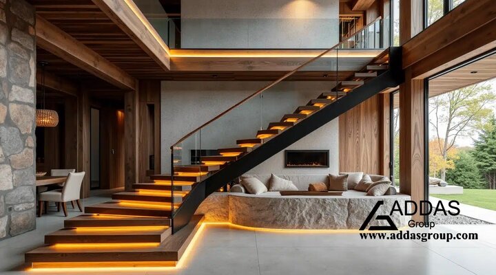 راهنمای سفارش اجرای راه پله چوبی داخل ساختمان