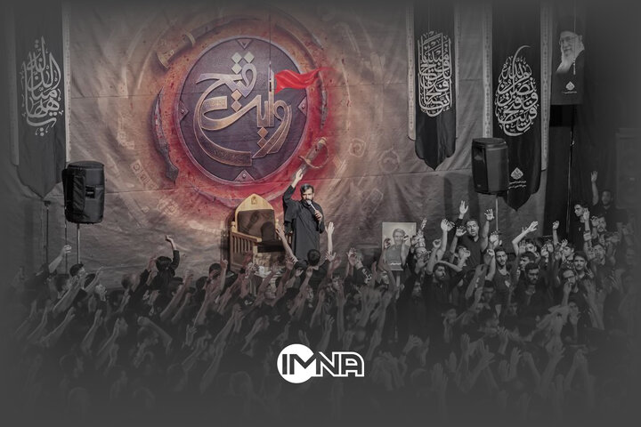 عزاداری شب هشتم محرم در هیئت «انصارالحسین(ع)»