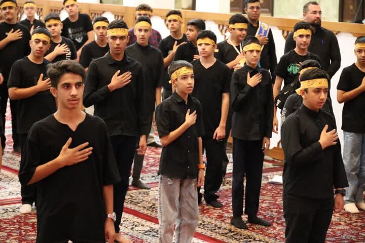 دانش‌آموزان شیرازی در سوگ حضرت قاسم (ع) + فیلم