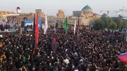 فیلم | اجتماع بزرگ عاشورائیان در یزد حسینیه ایران همزمان با یوم العطش