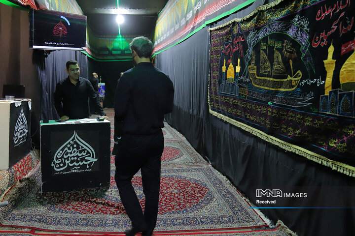 عزاداری شب هفتم محرم در هیئت سفینه‎‌الحسین(ع)