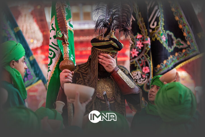 علمدار به حرم آمد