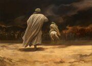 وداع خونین روح الامین بر بوم نقاشی