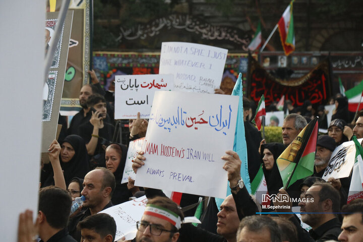 اجتماع ضد صهیونیستی هیئت‌های مذهبی تبریز