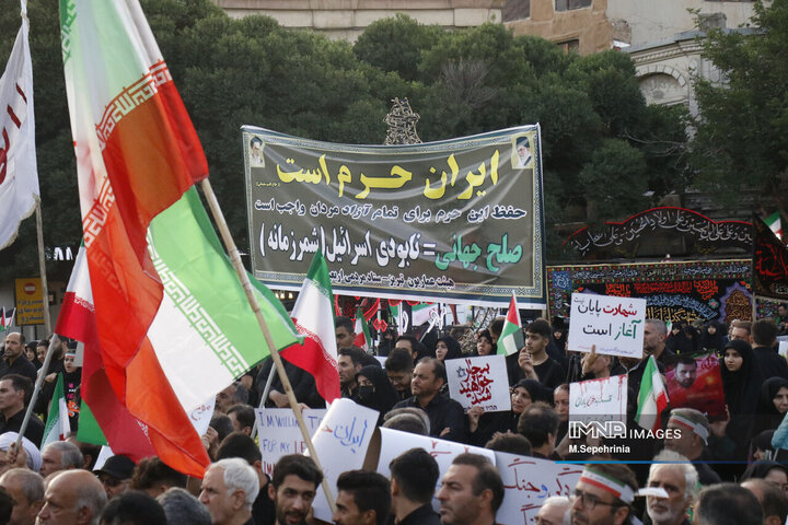 اجتماع ضد صهیونیستی هیئت‌های مذهبی تبریز