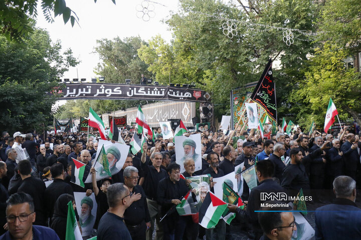 اجتماع ضد صهیونیستی هیئت‌های مذهبی تبریز