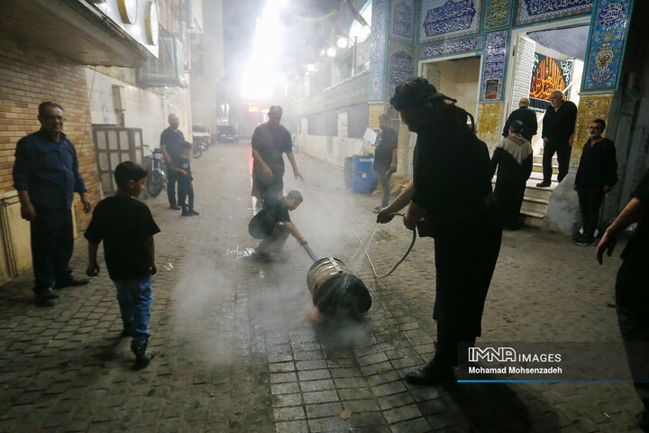 آیین مشعل گردانی نجفی های مقیم قم