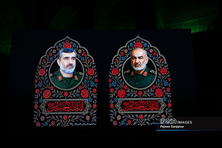 عزاداری شب هشتم محرم در هیئت رزمندگان اسلام