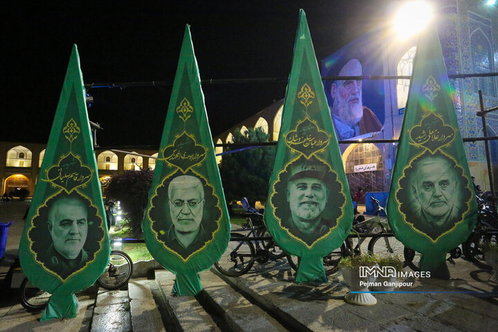 عزاداری شب هشتم محرم در هیئت رزمندگان اسلام