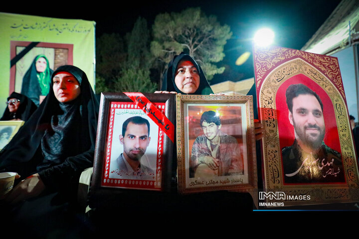 عزاداری شب هشتم محرم در هیئت فدائیان حسین(ع)