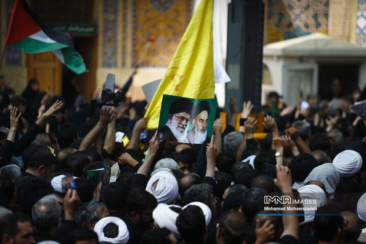 تشییع پیکر سرلشکر شهید «محمد سعید ایزدی» و جانباز شهید «محمد آقازیارتی» در قم