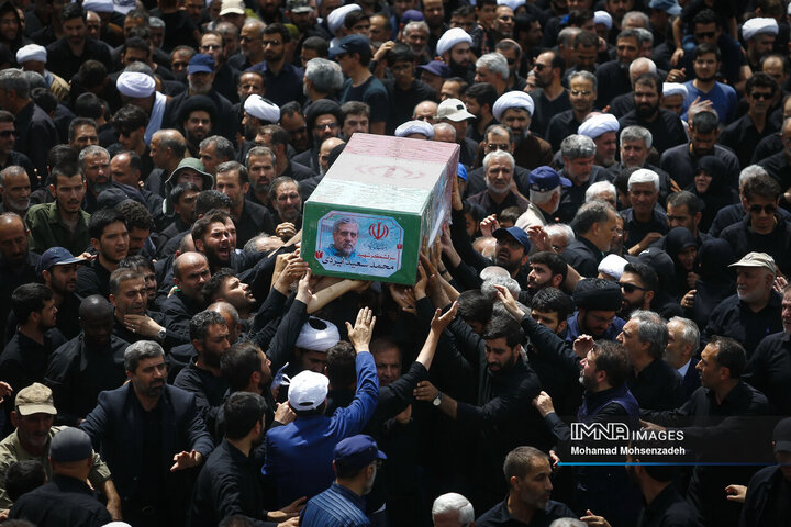 تشییع پیکر سرلشکر شهید «محمد سعید ایزدی» و جانباز شهید «محمد آقازیارتی» در قم