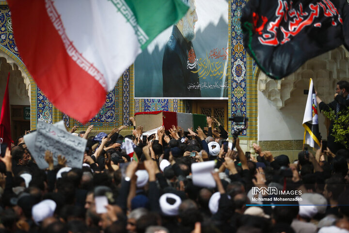 تشییع پیکر سرلشکر شهید «محمد سعید ایزدی» و جانباز شهید «محمد آقازیارتی» در قم