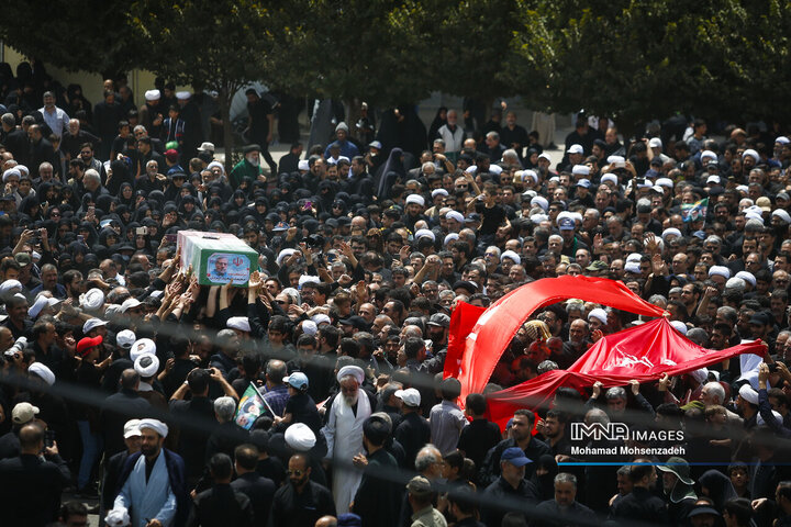 تشییع پیکر سرلشکر شهید «محمد سعید ایزدی» و جانباز شهید «محمد آقازیارتی» در قم