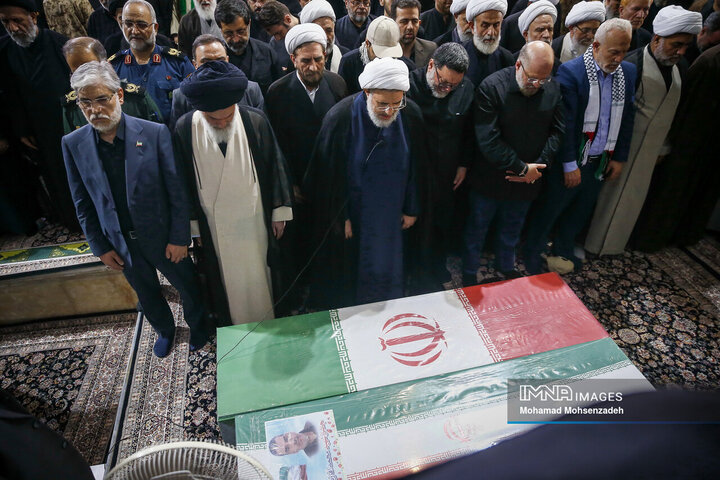 تشییع پیکر سرلشکر شهید «محمد سعید ایزدی» و جانباز شهید «محمد آقازیارتی» در قم