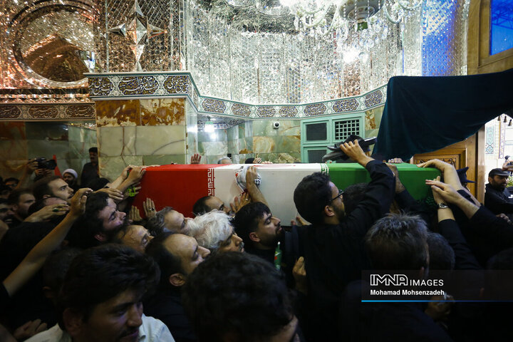 تشییع پیکر سرلشکر شهید «محمد سعید ایزدی» و جانباز شهید «محمد آقازیارتی» در قم