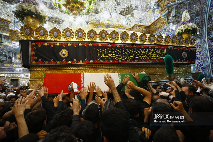 تشییع پیکر سرلشکر شهید «محمد سعید ایزدی» و جانباز شهید «محمد آقازیارتی» در قم