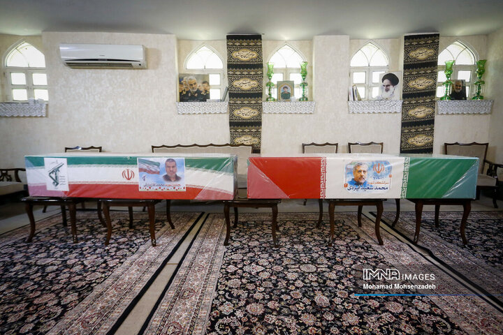 تشییع پیکر سرلشکر شهید «محمد سعید ایزدی» و جانباز شهید «محمد آقازیارتی» در قم