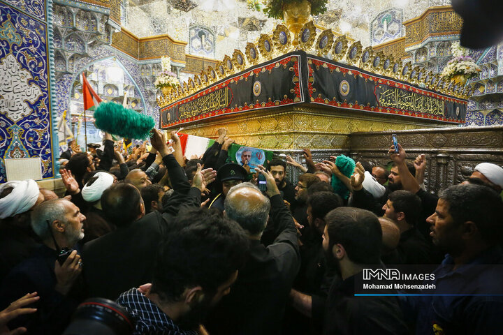 تشییع پیکر سرلشکر شهید «محمد سعید ایزدی» و جانباز شهید «محمد آقازیارتی» در قم