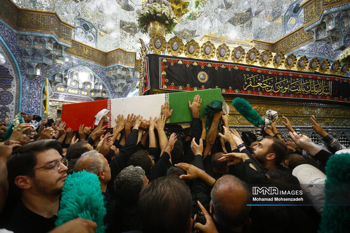 تشییع پیکر سرلشکر شهید «محمد سعید ایزدی» و جانباز شهید «محمد آقازیارتی» در قم