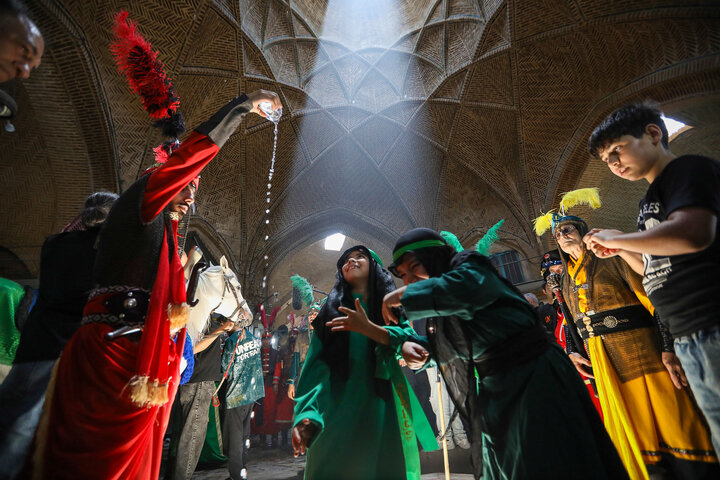 تعزیه سیار در بازار تاریخی اراک