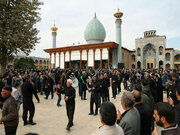 حرم شاه‌چراغ (ع) در آستانه اربعین، یکپارچه سیاهپوش شد