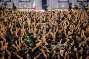 فیلم| دارالعباده غرق در ماتم و عزای سیدالشهدا(س)