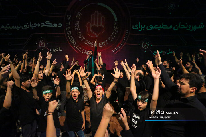 عزاداری شب تاسوعا در هیئت عاشورائیان