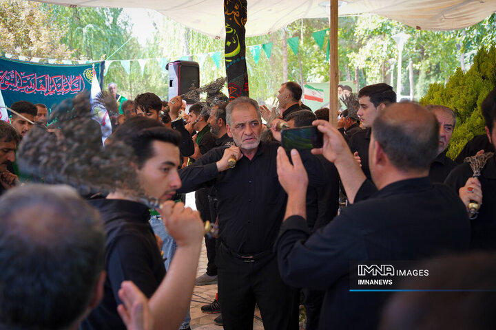 گردهمایی دسته‌های عزاداری خوراسگان در روز تاسوعا