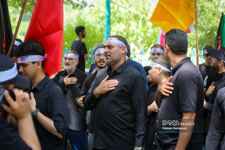 قافله عزاداری ظهر تاسوعا در اصفهان