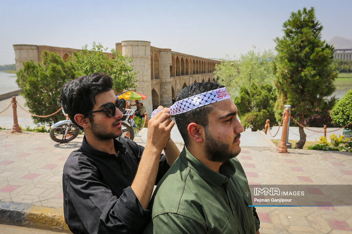 قافله عزاداری ظهر تاسوعا در اصفهان