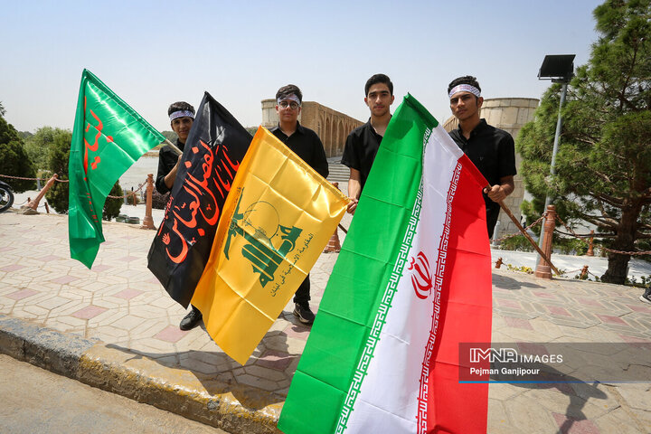 قافله عزاداری ظهر تاسوعا در اصفهان