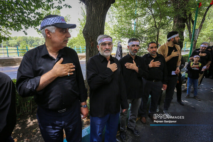 قافله عزاداری ظهر تاسوعا در اصفهان