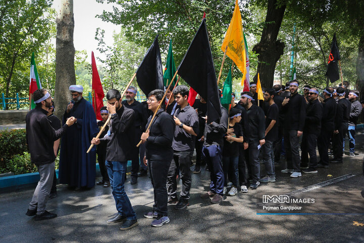 قافله عزاداری ظهر تاسوعا در اصفهان