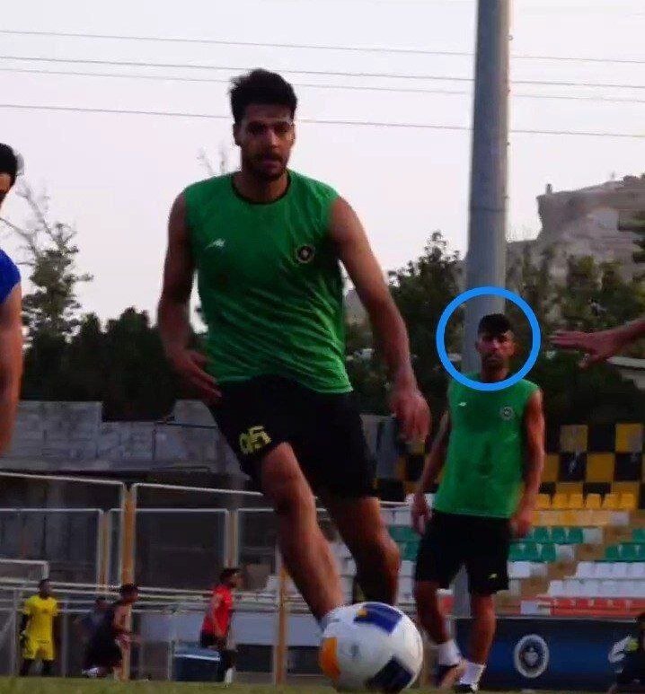 حضور رضاوند قبل از رونمایی رسمی در تمرینات سپاهان+عکس