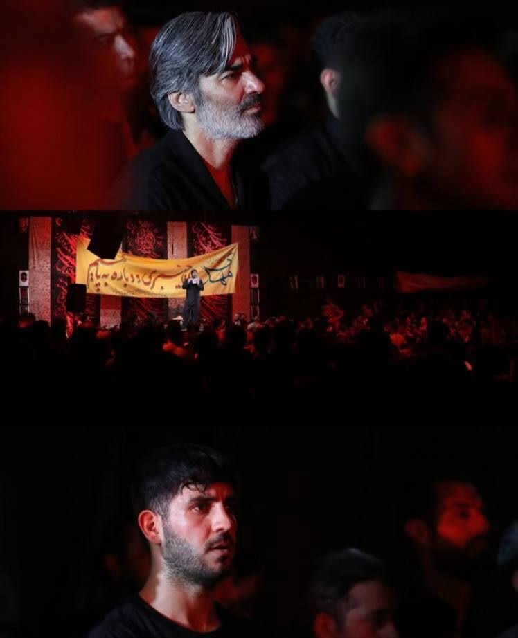 حضور وحید شمسایی و محمد خدابندهلو در هیئتالرضای تهران + عکس