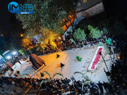 فیلم| مراسم خیمه‌سوزان و شام غریبان شهدای دشت کربلا در ساری