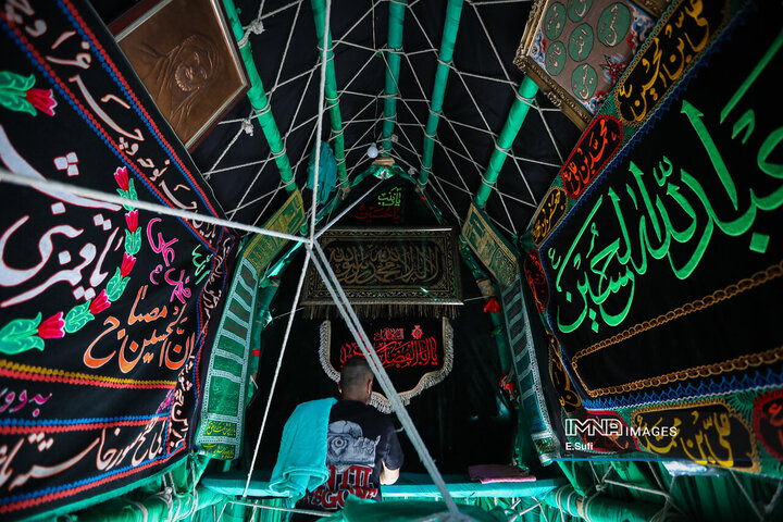 آئین نخل‌گردانی روز عاشورا در خمین