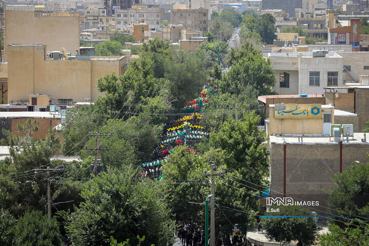 آئین نخل‌گردانی روز عاشورا در خمین