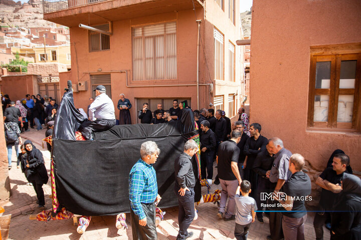 آیین نخل گردانی روز عاشورا در روستای تاریخی ابیانه