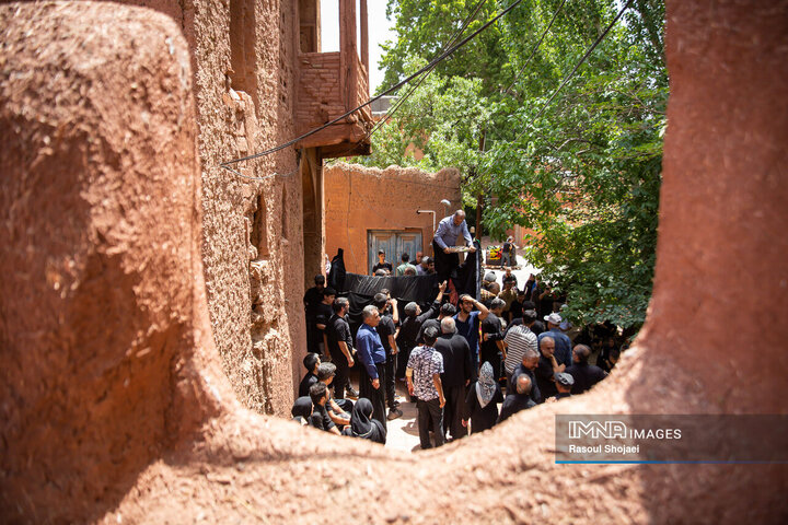 آیین نخل گردانی روز عاشورا در روستای تاریخی ابیانه