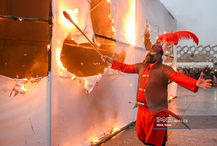 خیمه سوزان میدان امام حسین علیه السلام