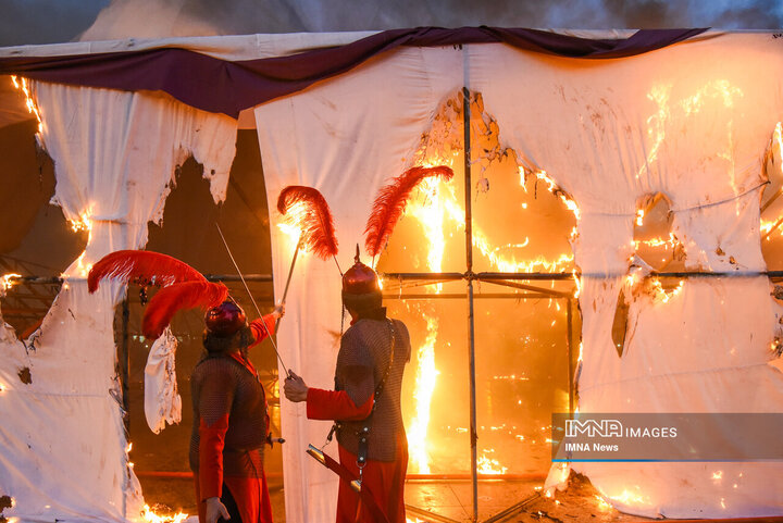 خیمه سوزان میدان امام حسین علیه السلام