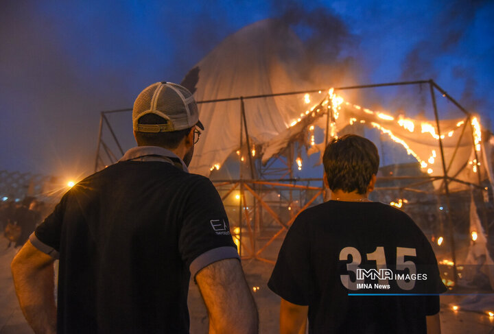 خیمه سوزان میدان امام حسین علیه السلام