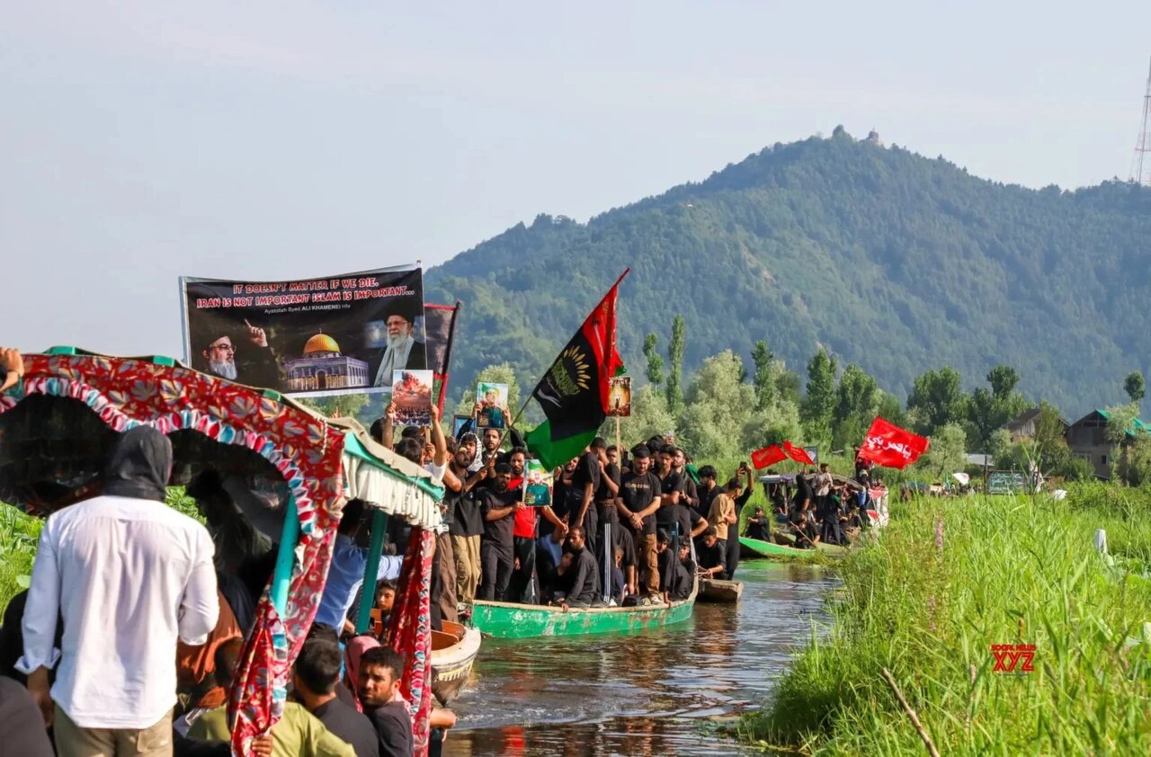 از قایقهای چوبی کشمیر تا خیابانهای ضاحیه؛ پرچم حسین (ع) برافراشته ماند