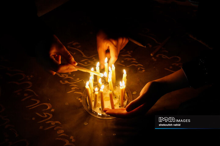 شام غریبان امام حسین(ع) در گلستان شهدای اصفهان