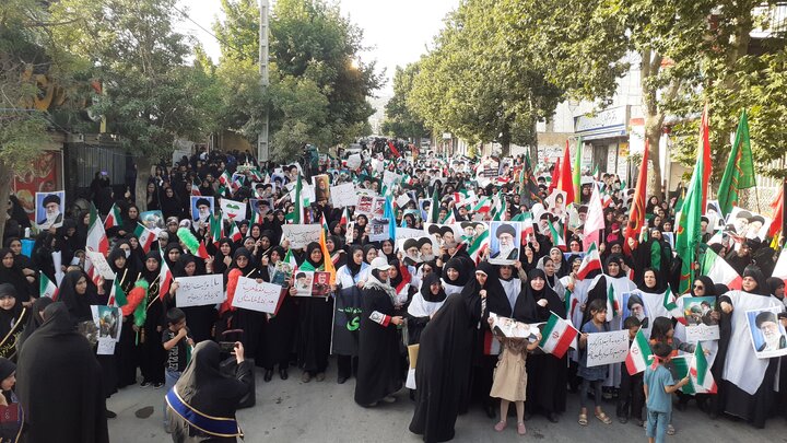 فیلم| خروش زینبی بانوان یاسوجی