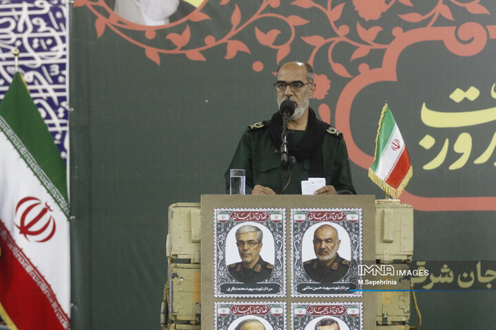 مراسم بزرگداشت شهدای اقتدار ایران در تبریز